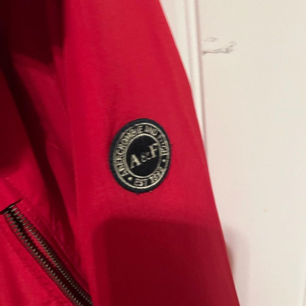 Abercrombie & Fitch Red and Gray Jacket - Picture 3 of 4